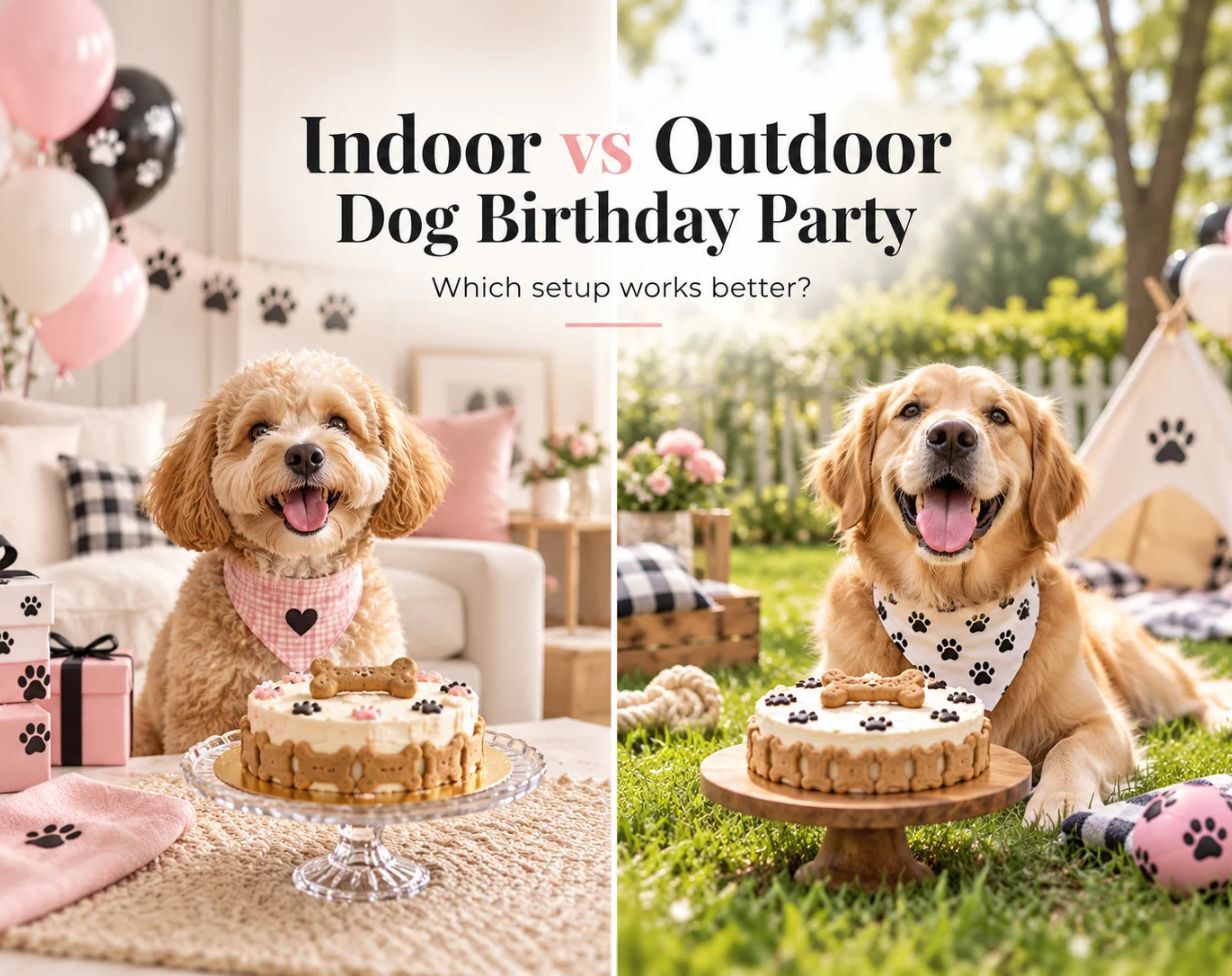 Party Inside Indoor vs Outdoor Dog Birthday Party: Which Setup Works Better? | Cute ...